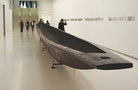 The long dugout canoe